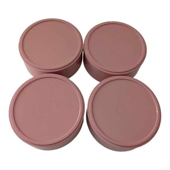 KASEN Melamine Salad Set Pink Large Bowl 4 Small Bowls 4 Plates Peter Pan MCM - Picture 12 of 16